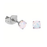 Surgical Steel Opal Studs
