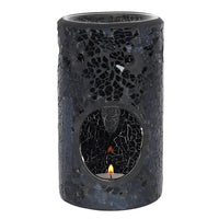 Crackled Glass Pillar Oil/Wax Melt Burner