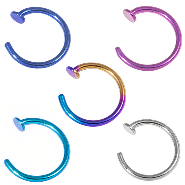 Titanium Open Nose Ring
