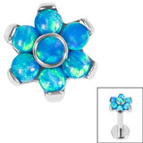 Titanium Opal Flower Top