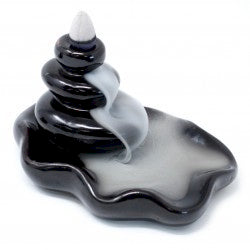 Large Pebbles into Pool -  Backflow Incense Burner