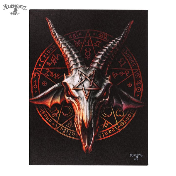19X25cm 'BAPHOMET ZISURRU' Canvas