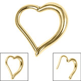 Heart Shaped Hinged Ring