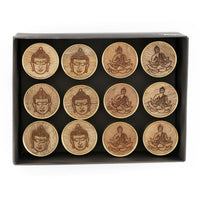Wooden Buddha Door Knobs