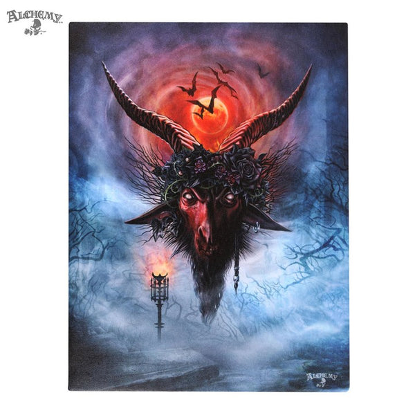 19X25cm 'INVOCATIO BAPHOMET' Canvas