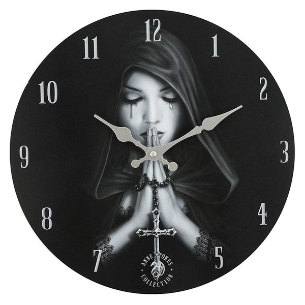 Gothic Prayer Wall Clock